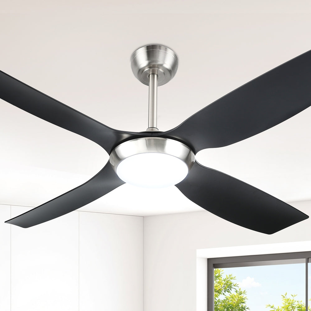 Devanti 52'' Ceiling Fan DC Motor w/Light w/Remote Black