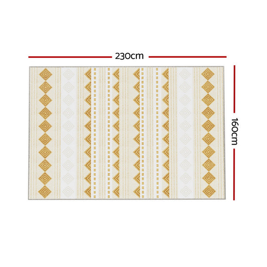 Artiss Oceans Ella Washable Rug 160x230cm – Soft Short Pile