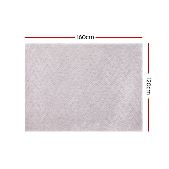Artiss Oceans Ripple Washable Rug 120x160cm – Microfibre