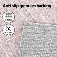 Artiss Oceans Ripple Washable Rug 120x160cm – Microfibre