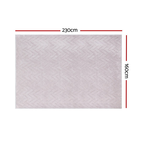 Artiss Oceans Ripple Washable Rug 160x230cm – Microfibre
