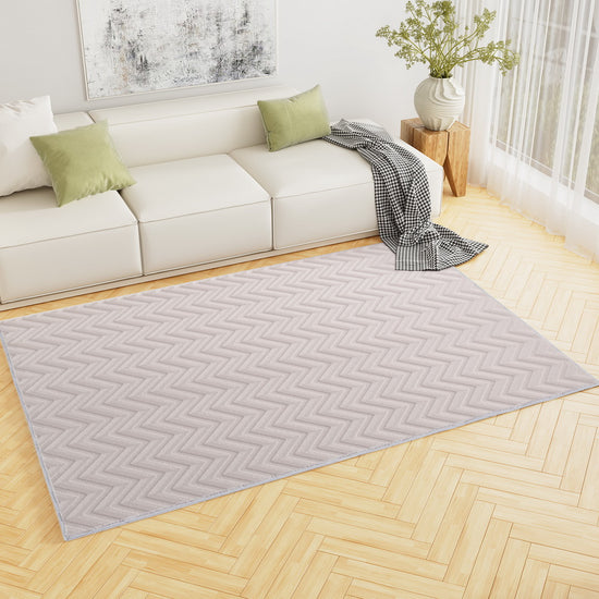Artiss Oceans Ripple Washable Rug 160x230cm – Microfibre