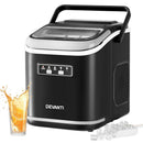 Devanti Ice Maker Machine Portable 12kg Countertop w/Self Cleaning 1.3L Black
