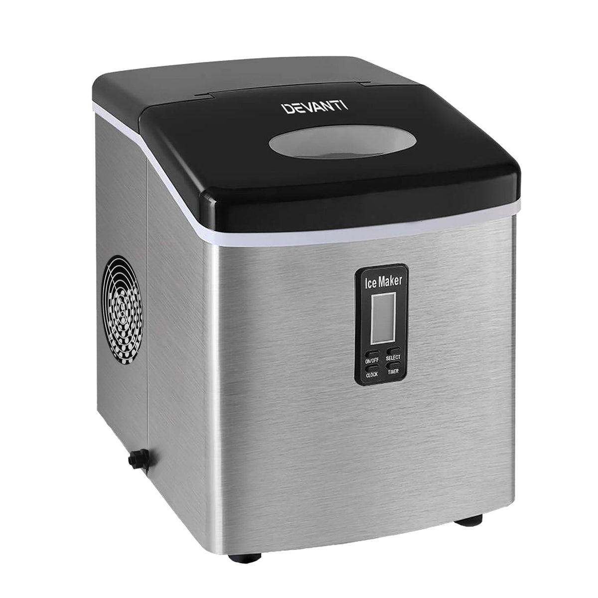 Devanti 15kg Ice Maker Machine Silver