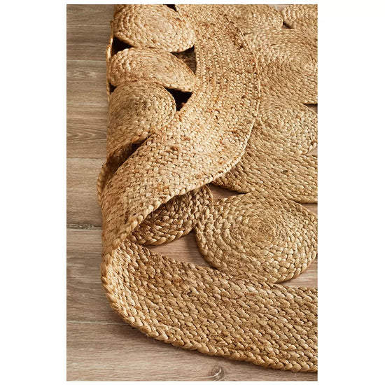 Atrium pilu natural rug 150 x 150cm
