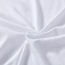 Cotton Quilt Cover Set - White - Queen