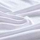 Cotton Quilt Cover Set - White - Queen