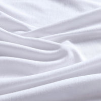 Cotton Quilt Cover Set - White - Queen