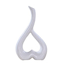 Creative Heart-shaped Ceramic Flower Vase for Home Office or Wedding Decor - Yellow