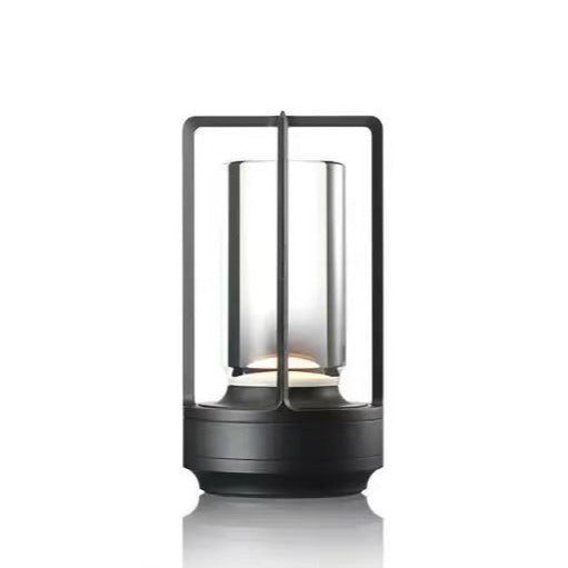 Cross-Shaped LED Table Lamp - Black Touch Button with USB Charging