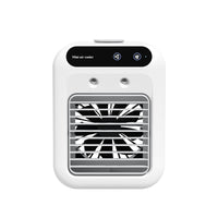 Portable 500ml Large-Capacity Air Cooler Fan - 9-Blade Strong Wind & Wide-Angle Oscillation, Easy Top-Fill Desktop Evaporative Humidifier