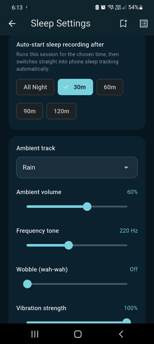 Oceans Sleep app screenshot