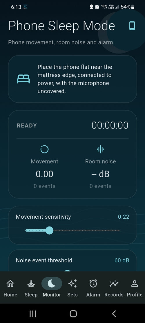 Oceans Sleep app screenshot